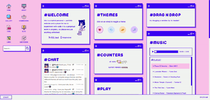 A gif of a loading screen as the home page for Nenrikido loads.